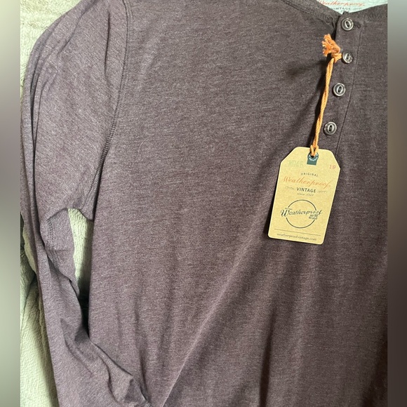 NWT - Weatherproof Vintage Henley, Chocolate, Size XL - Picture 7 of 12